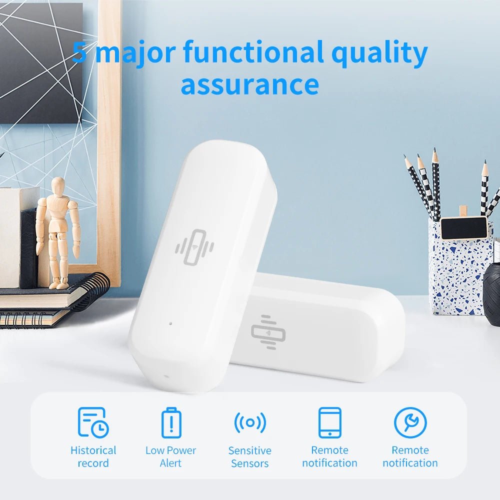 Tuya Smart Vibration Sensor WiFi4 Real Tempo Movement AlertsX And AI Automation