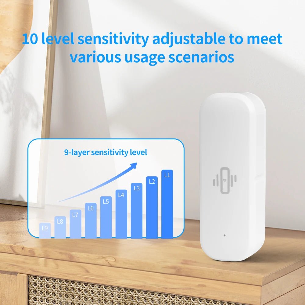Tuya Smart Vibration Sensor WiFi4 Real Tempo Movement AlertsX And AI Automation
