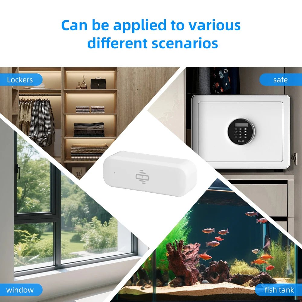 Tuya Smart Vibration Sensor WiFi4 Real Tempo Movement AlertsX And AI Automation