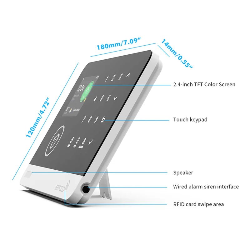 Tuya Smart WiFi GSM Home Security Alarm System - Touch Keyboard RFID APP Control