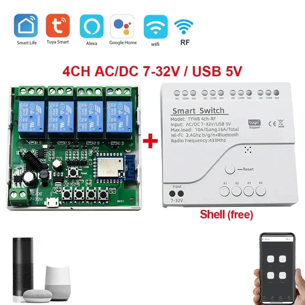 Tuya Smart WiFi Switch Module for Smart Home Control