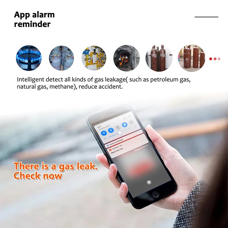 Tuya WiFi Gas Detector - LPG And Natural Gas Leak Alarm With Smart Life App Plus