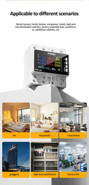 TUYA WiFi Power Energy Meter - 3-Phase 4-Wire DIN Rail AC Monitor 85-290V Global
