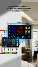 TUYA WiFi Power Energy Meter - 3-Phase 4-Wire DIN Rail AC Monitor 85-290V Global