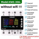 TUYA WiFi Power Energy Meter - 3-Phase 4-Wire DIN Rail AC Monitor 85-290V Global