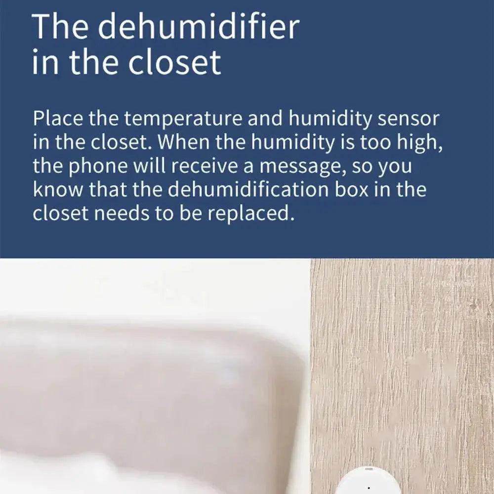 Tuya Zigbee Climate Sensor Smart Home Monitoring Device