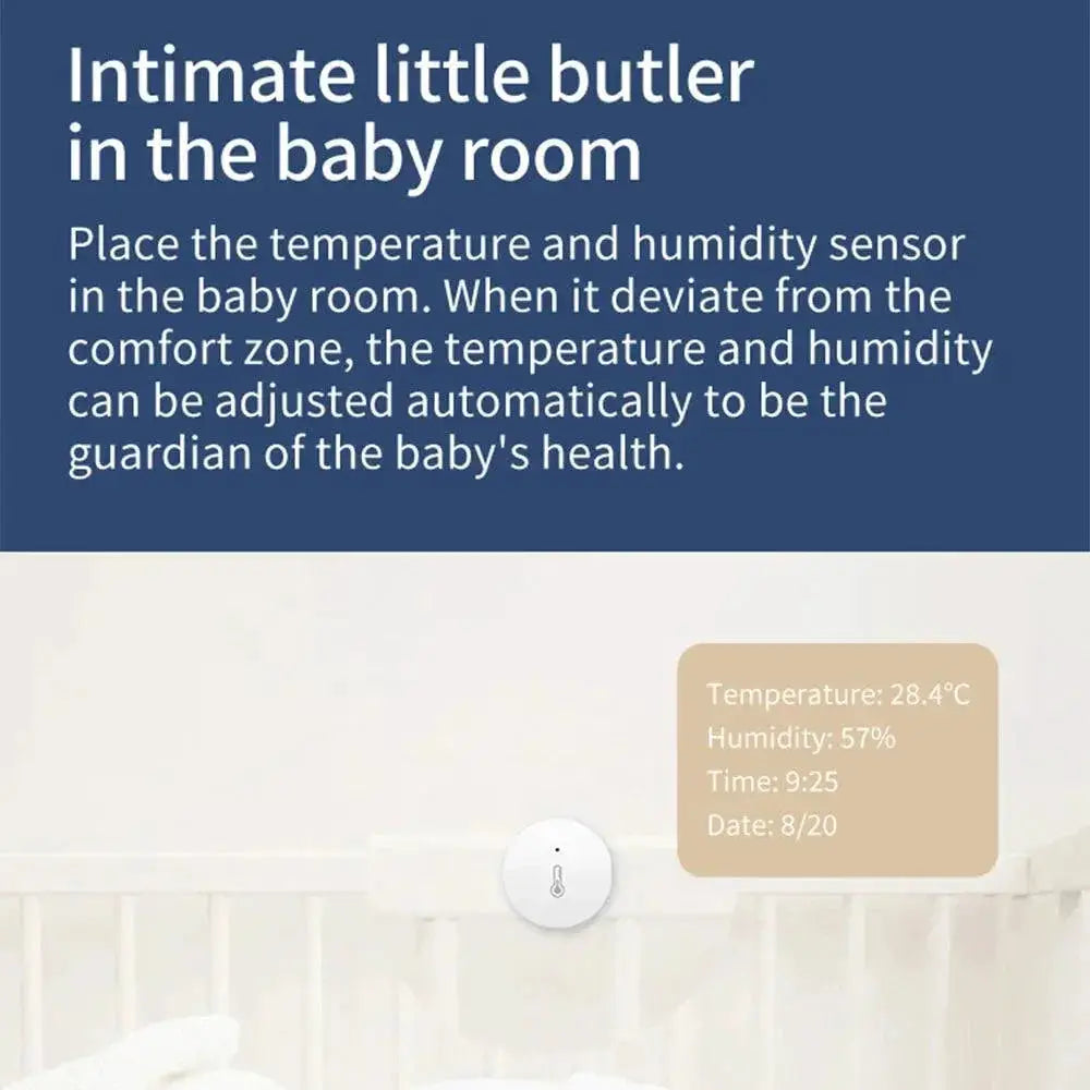 Tuya Zigbee Climate Sensor Smart Home Monitoring Device