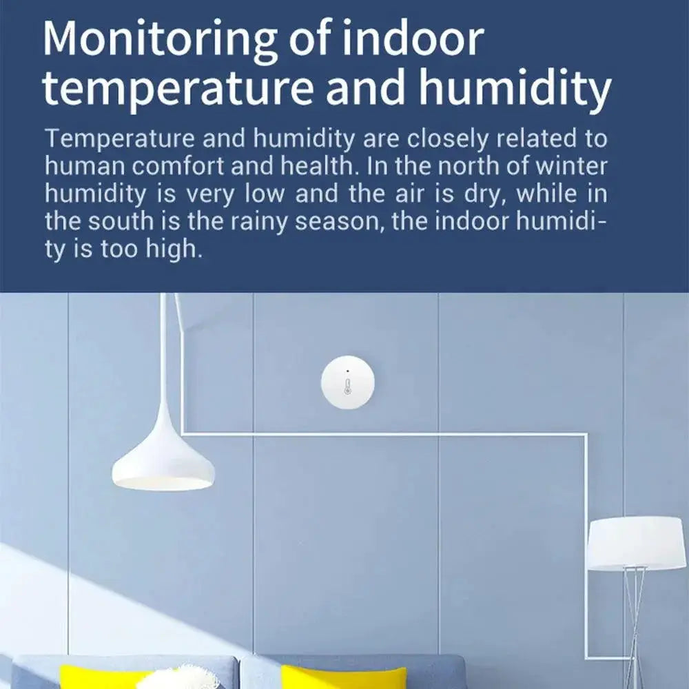 Tuya Zigbee Climate Sensor Smart Home Monitoring Device