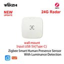 Tuya ZigBee WiFi MmWave Presence Sensor - Luminance