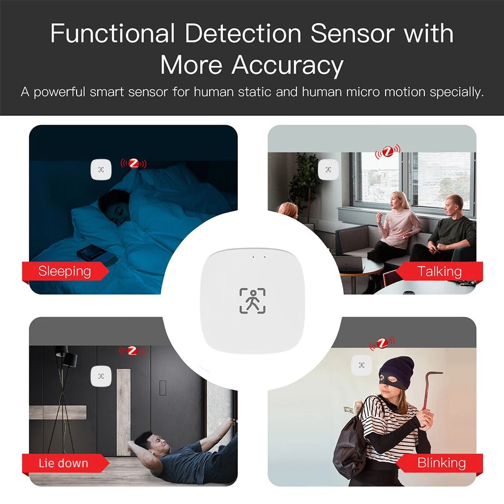 Tuya ZigBee WiFi MmWave Presence Sensor - Luminance And Distance Detection Pro X