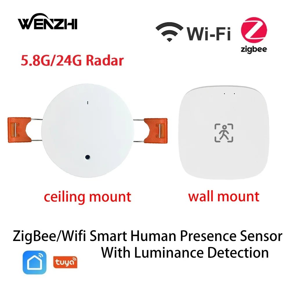 Tuya ZigBee WiFi MmWave Presence Sensor - Luminance And Distance Detection Pro X