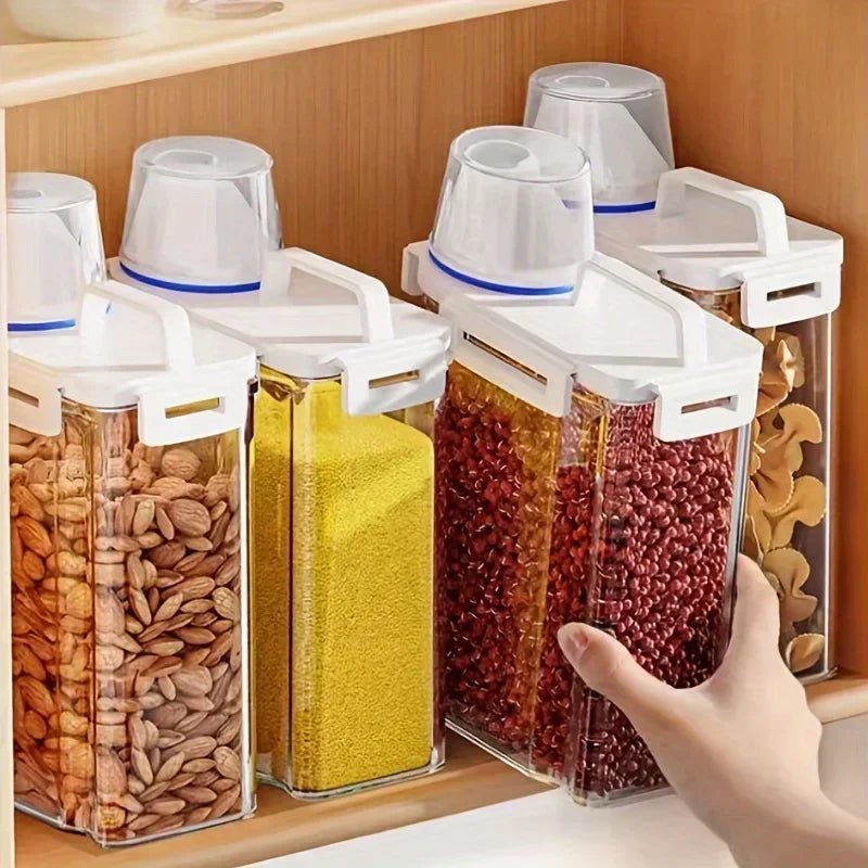 Two And Half Litres Food Grade Grain Storage Container Sealed Rice Bucket Pantry