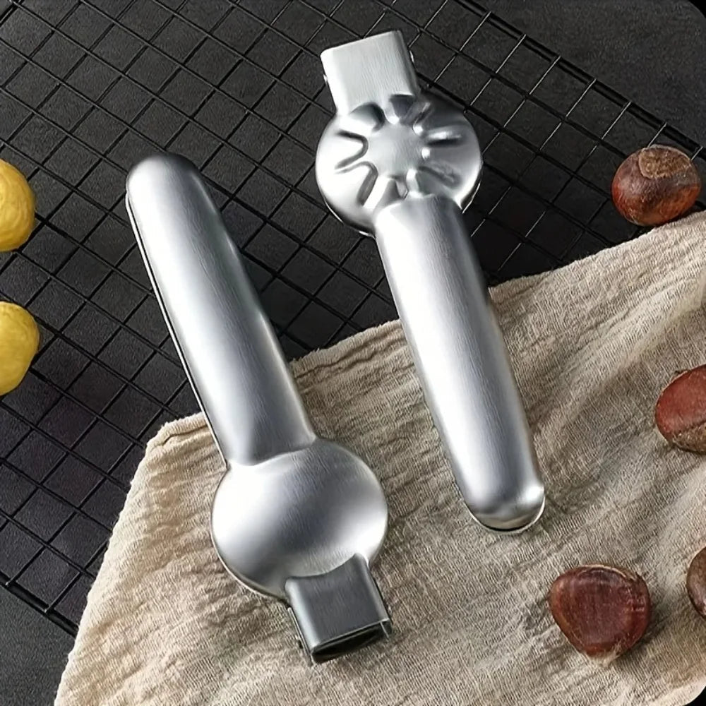 Two In One Chestnut Opener Pliers Walnut Cutter Nut Cracker Sheller Kitchen Tool