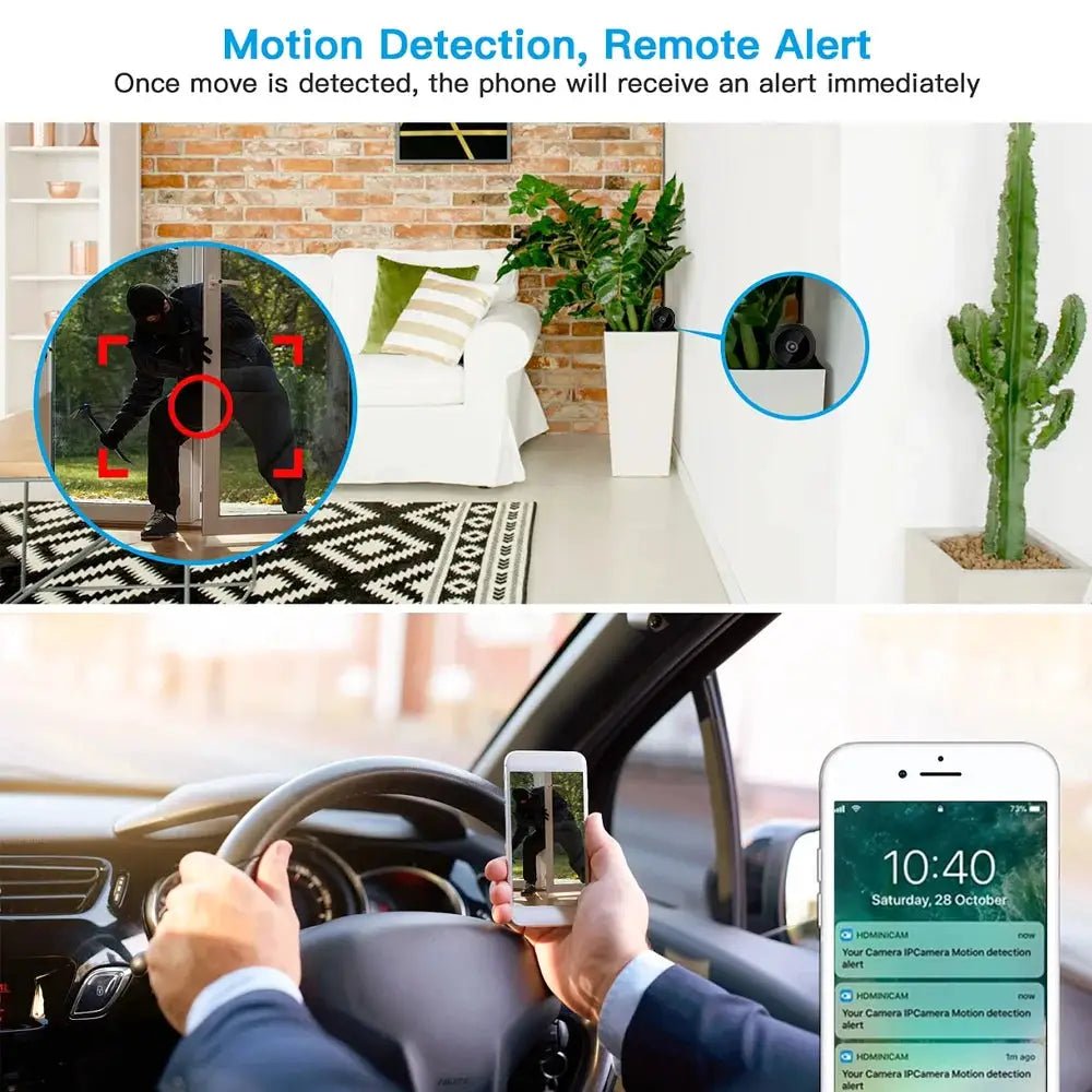 Two Pack A9 Mini WiFi IP Cameras 1080P Night Vision for Smart Home Security