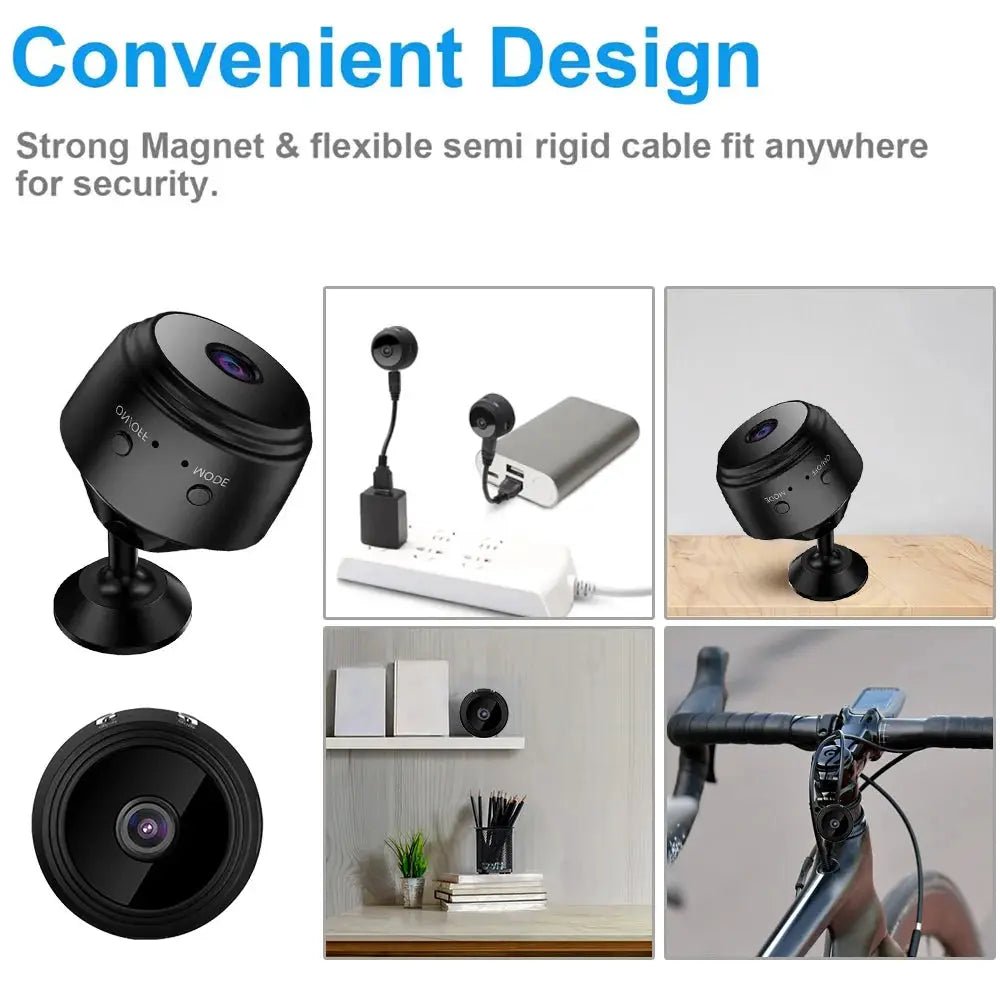 Two Pack A9 Mini WiFi IP Cameras 1080P Night Vision for Smart Home Security