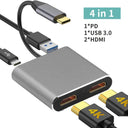 Type-C Hub Docking Station to HDMI 4K USB3.0 for Macbook