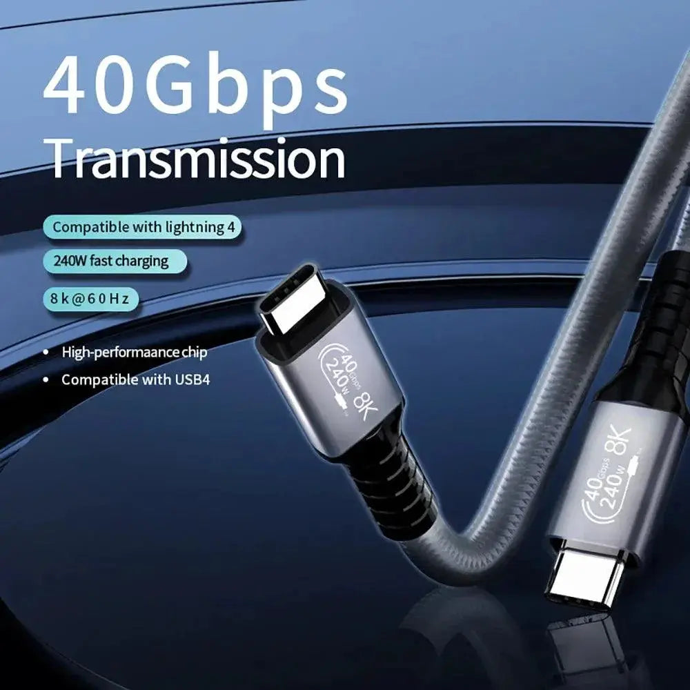 Ugourd USB4 Thunderbolt Fast Charging Cable 8K Video