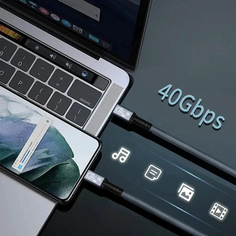 Ugourd USB4 Thunderbolt Fast Charging Cable 8K Video