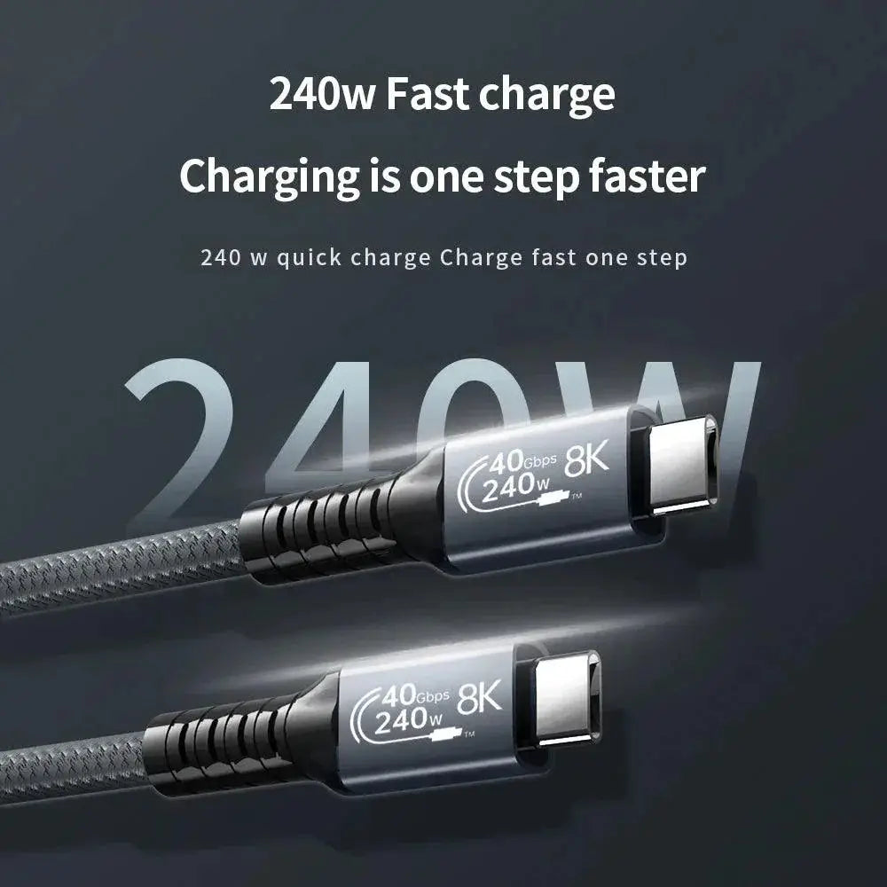 Ugourd USB4 Thunderbolt Fast Charging Cable 8K Video