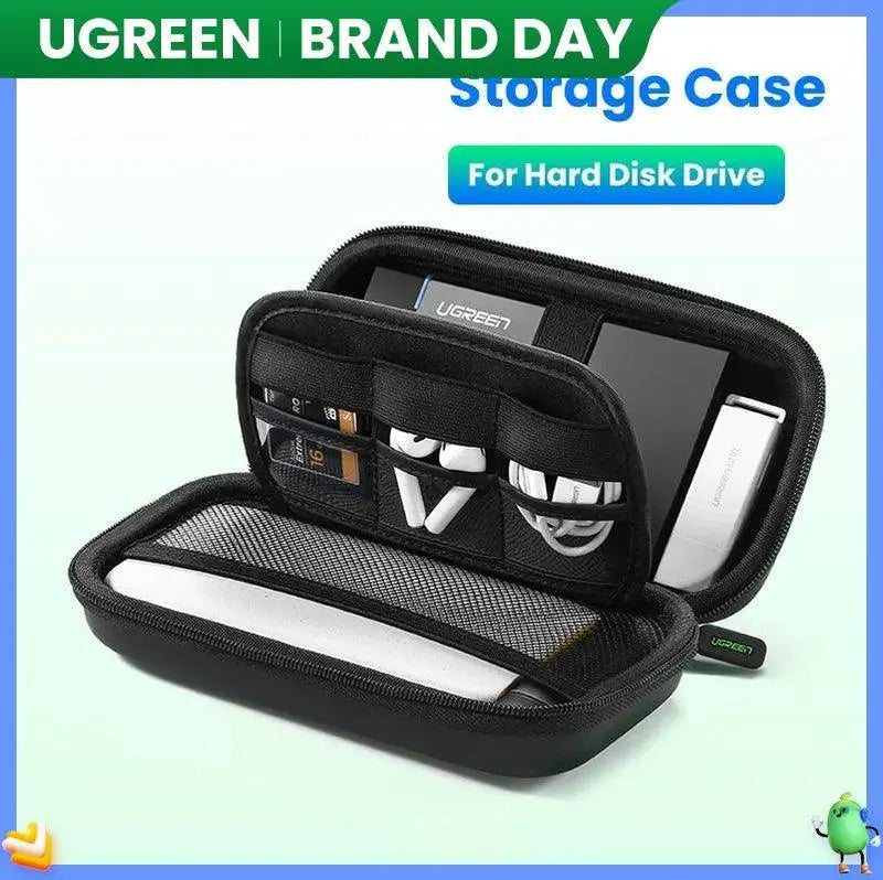 Ugreen Hard Drive Case Shockproof Portable Storage Bag