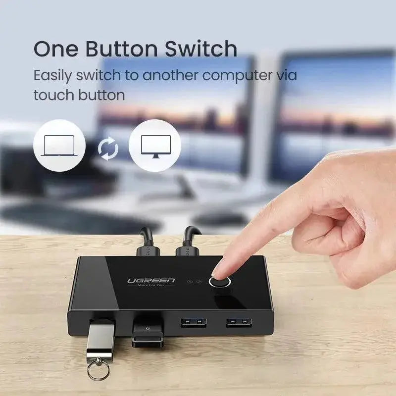 UGREEN USB KVM Switch Seamless USB Device Sharing for PCs