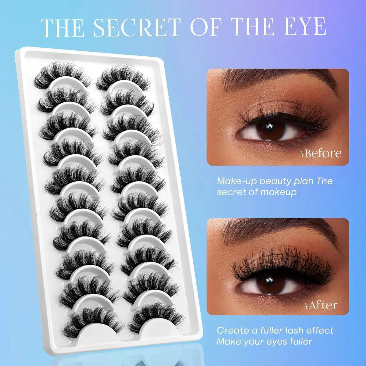 Ultimate 5D Fluffy Mink Lashes Dramatic Wispy Volume