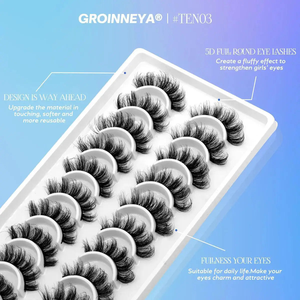 Ultimate 5D Fluffy Mink Lashes Dramatic Wispy Volume