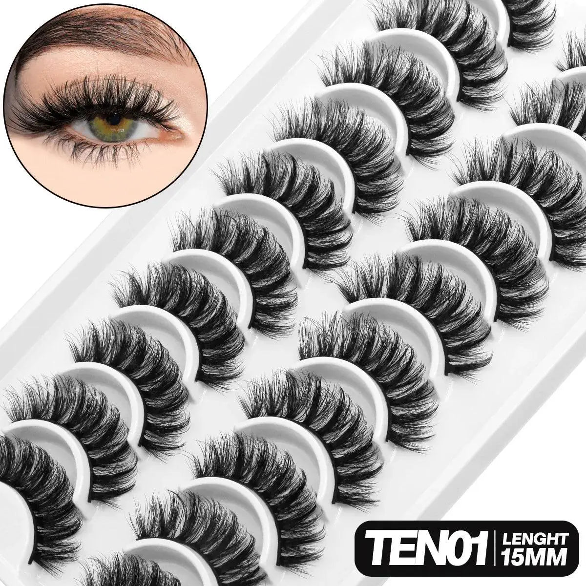 Ultimate 5D Fluffy Mink Lashes Dramatic Wispy Volume
