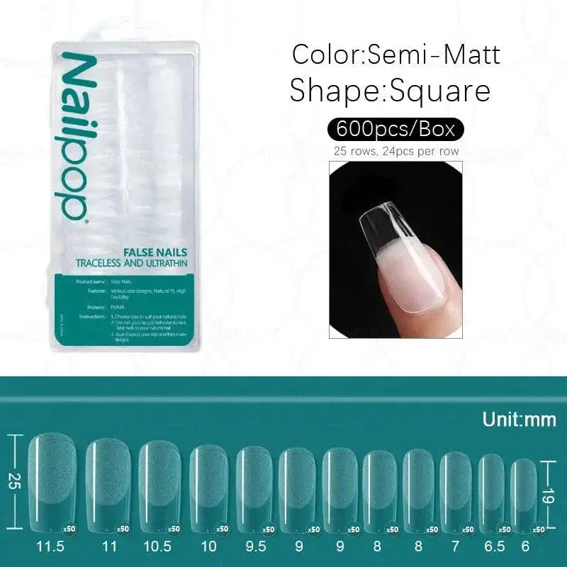 Beginner Acrylic Nail Kit Pro Finish — Matte L-Stiletto 600