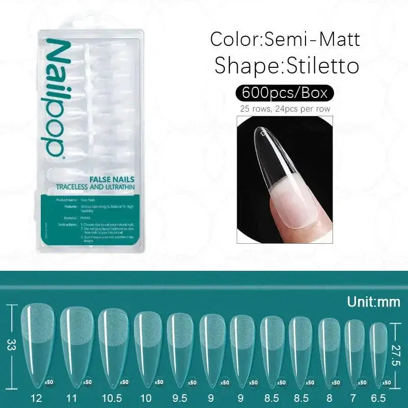 Beginner Acrylic Nail Kit Pro Finish — Matte WS-Oval 600