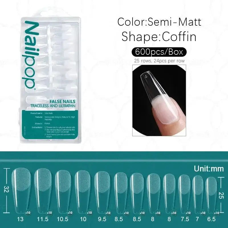 Beginner Acrylic Nail Kit Pro Finish — Matte M-Almond 600