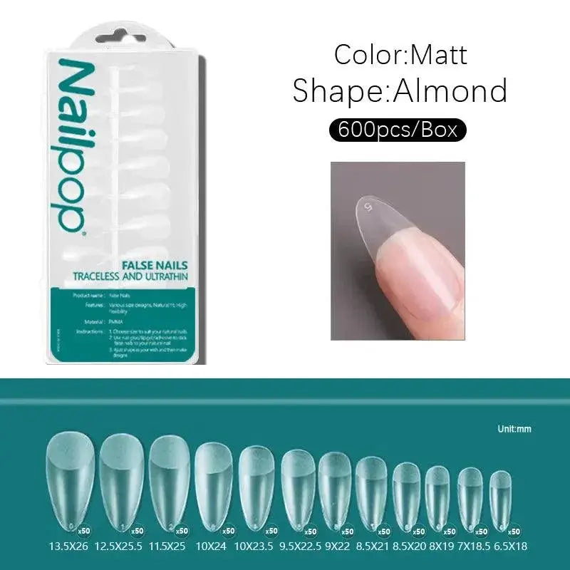 Beginner Acrylic Nail Kit Pro Finish — Clear M-Almond 600