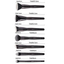 Ultimate Black Beauty Brush Set for Flawless Makeup Finish