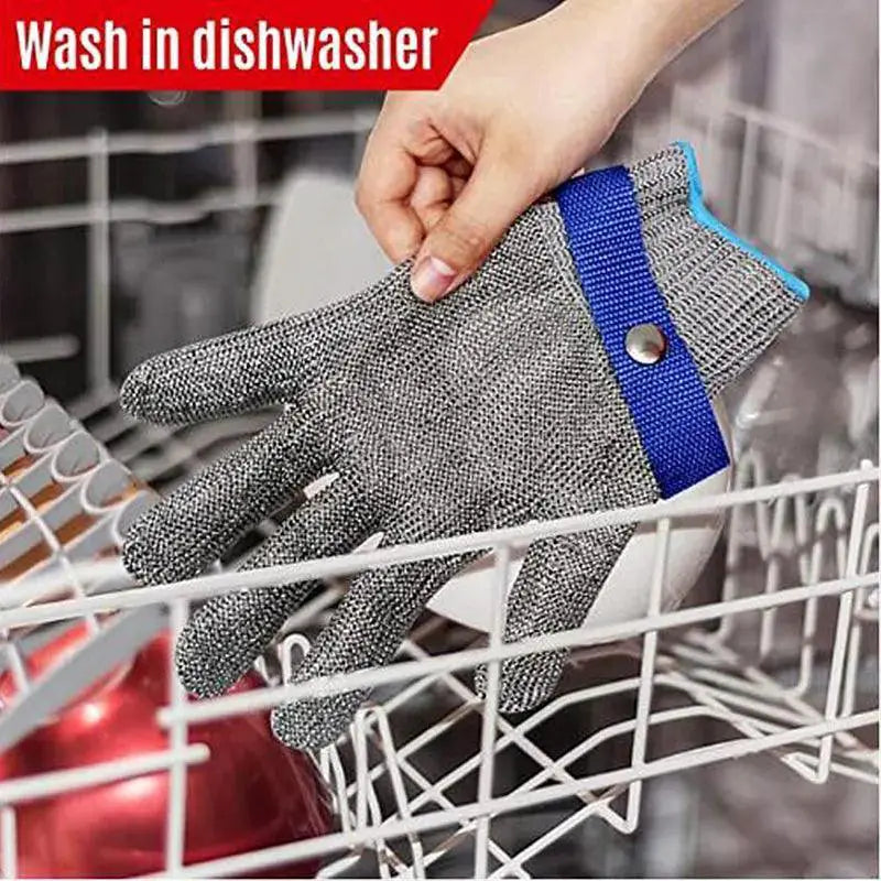 Ultimate Defense Cut Resistant Steel Mesh Safety Gloves