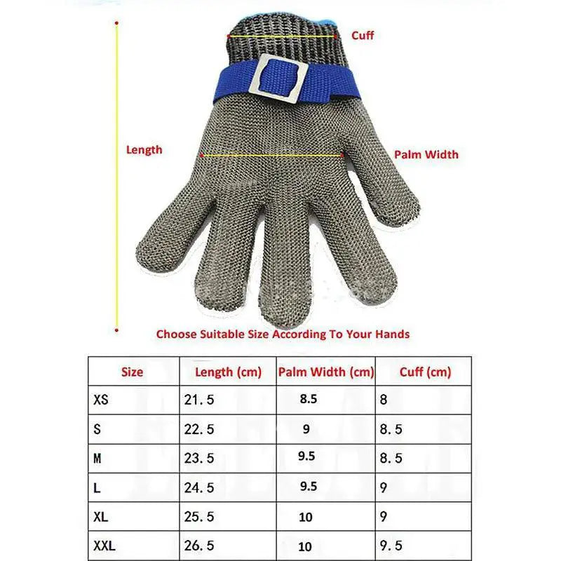 Ultimate Defense Cut Resistant Steel Mesh Safety Gloves