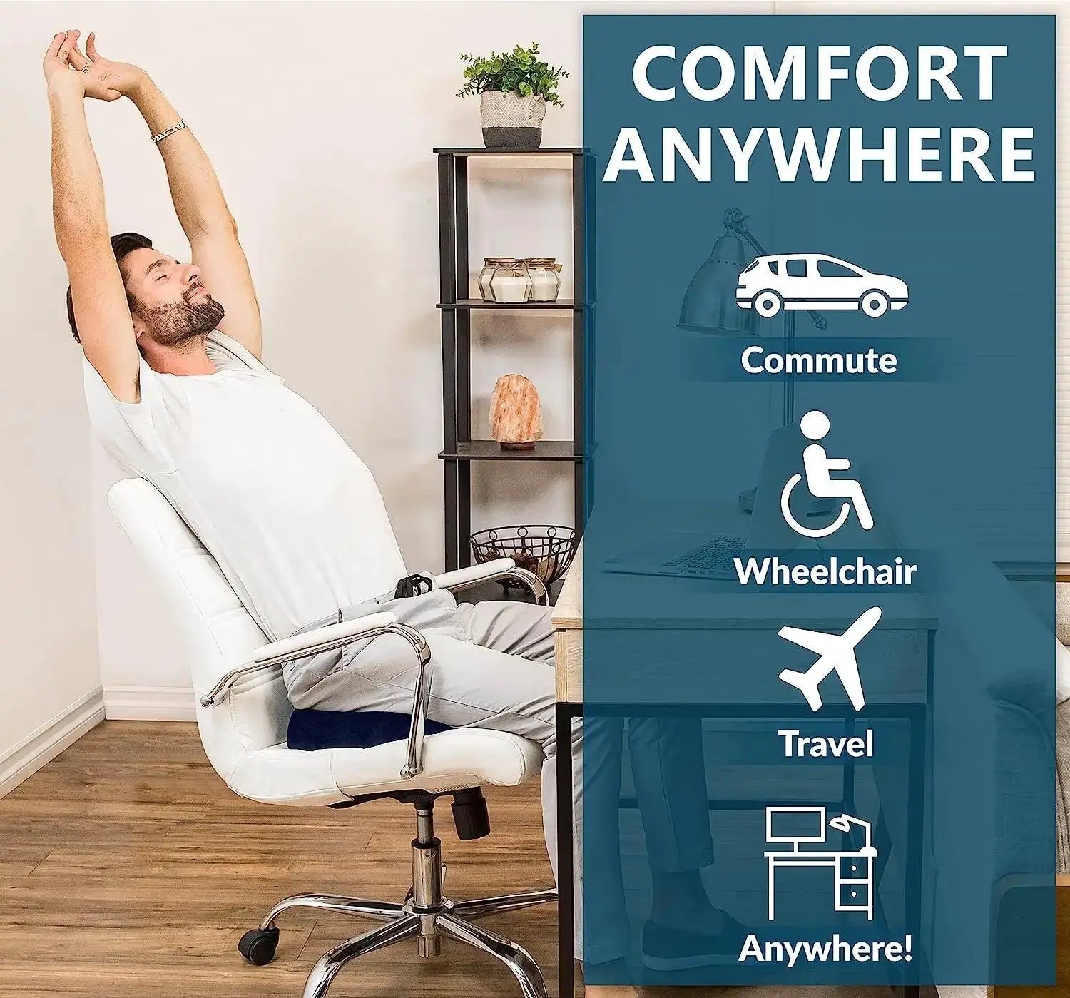 Ultimate Ergonomic Gel Coccyx Cushion for Comfort Support