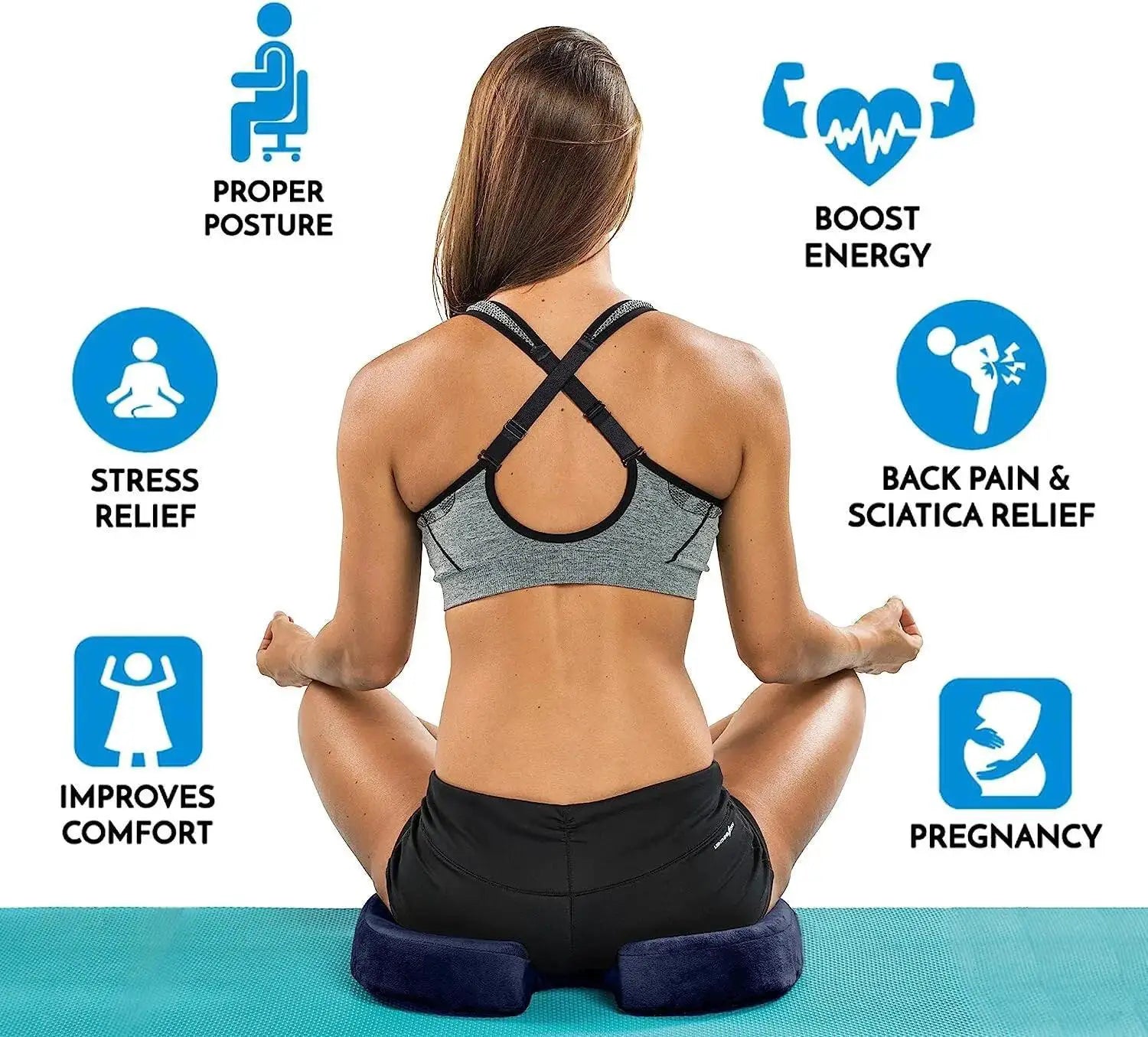 Ultimate Ergonomic Gel Coccyx Cushion for Comfort Support
