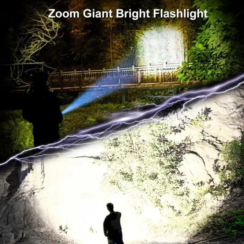 Ultimate Illumination Tactical LED Flashlight 100000 Lumens