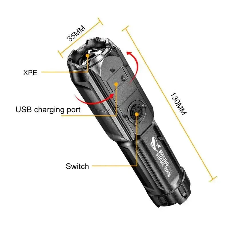 Ultimate Illumination Tactical LED Flashlight 100000 Lumens
