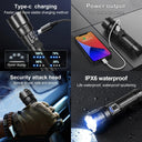 LED Tactical Flashlight Super Bright USB Rechargeable