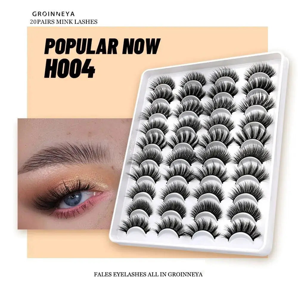 Ultimate Luxury 3D Mink False Eyelashes Set 20 Pairs