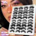 Ultimate Luxury 3D Mink False Eyelashes Set 20 Pairs