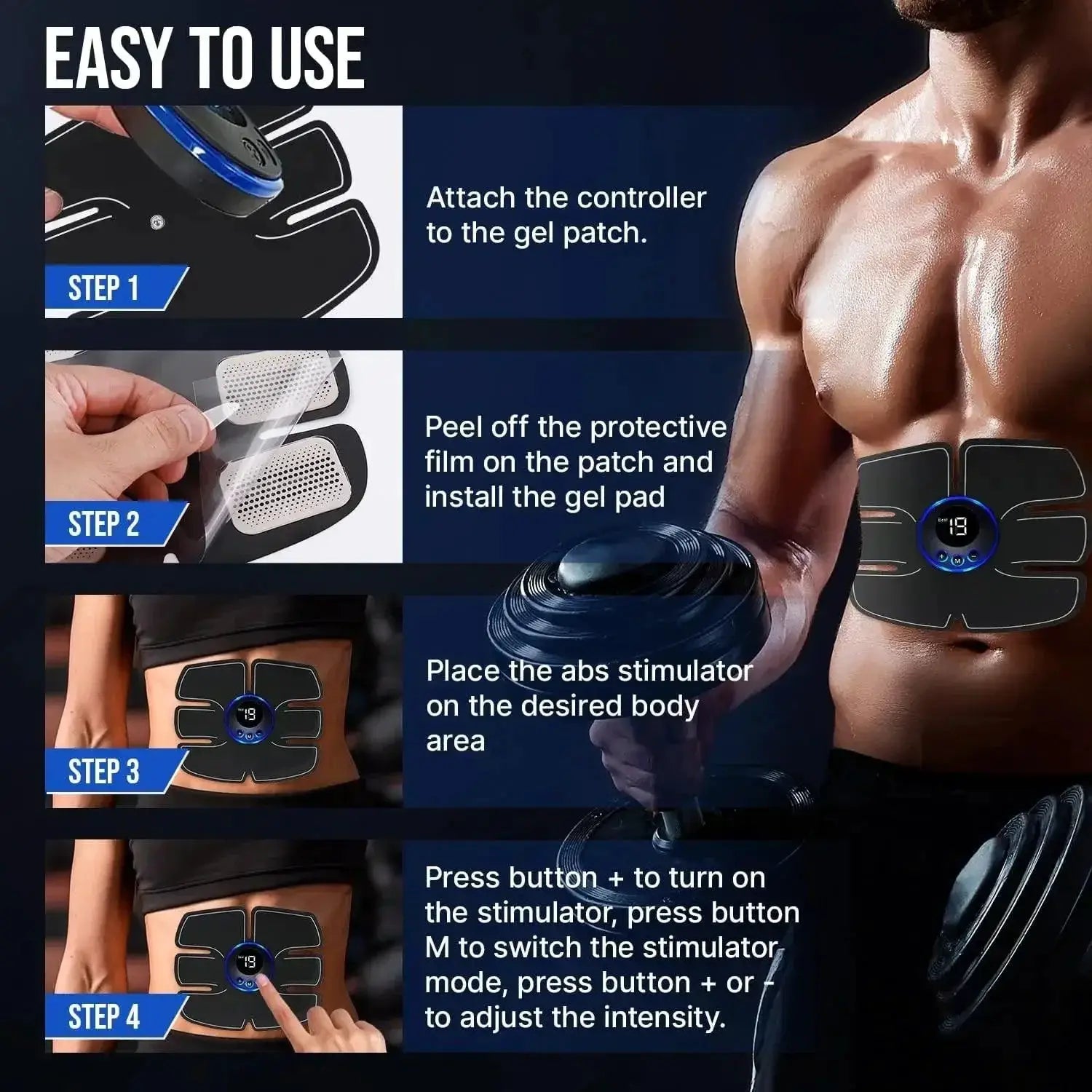 Muscle Stimulator With Meridian Therapy Gel Solution