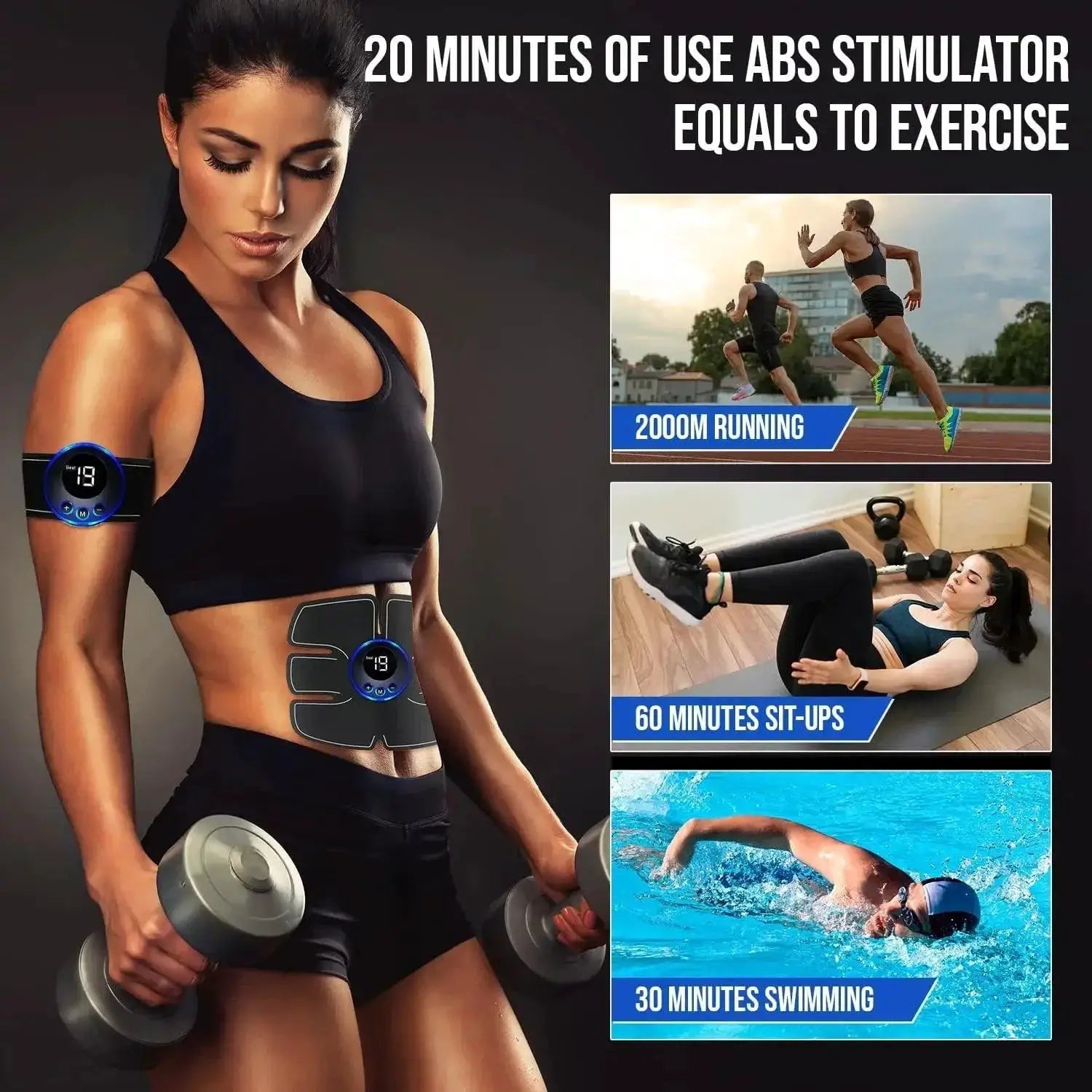 Muscle Stimulator With Meridian Therapy Gel Solution