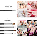 Pro Nail Art Brush Set for Fine Lines