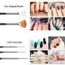 Pro Nail Art Brush Set for Fine Lines