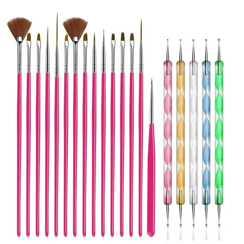 Nail Art Brush Set For Creative Designs Kit Pro Edition — product view 8