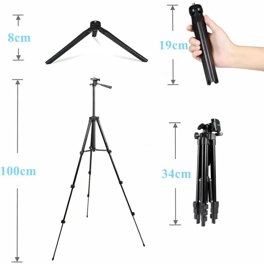Portable RGB Ring Light Kit for Smartphone Photography
