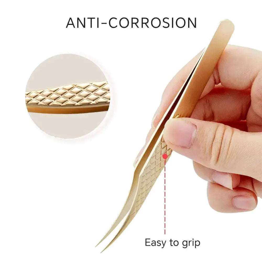 Ultimate Precision Lash Extension Tweezers Rose Gold