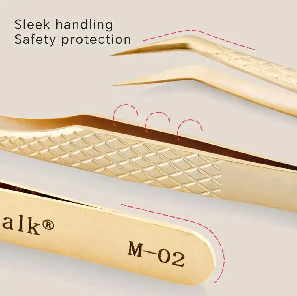 Ultimate Precision Lash Extension Tweezers Rose Gold